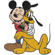 Matriz de Bordado Mickey e Pluto